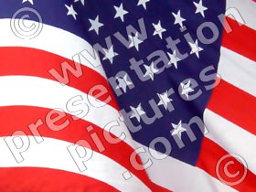 american flag - powerpoint graphics