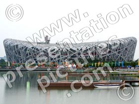 beijing birds nest - powerpoint graphics