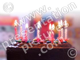 birthday cake - powerpoint graphics