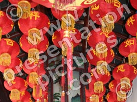 chinese lanterns - powerpoint graphics