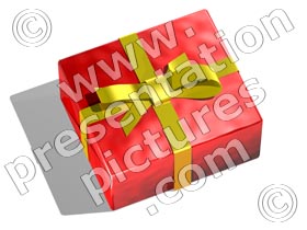 christmas present - powerpoint graphics