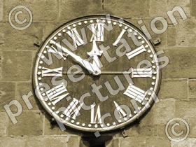 church clock - powerpoint graphics