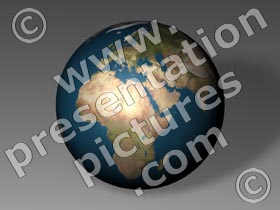 earth globe africa - powerpoint graphics