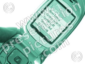 flip cell phone - powerpoint graphics