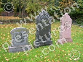 grave stones - powerpoint graphics