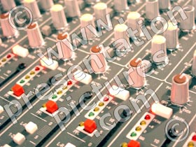 mixing desk - powerpoint graphics