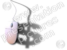 mouse dollar - powerpoint graphics