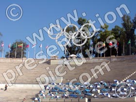 olympics athens stadium - powerpoint graphics