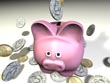 piggy bank front - powerpoint graphics