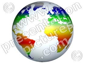 rainbow world - powerpoint graphics