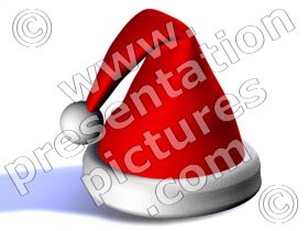 santa hat - powerpoint graphics