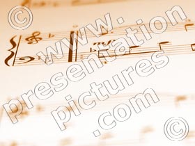 sheet music - powerpoint graphics