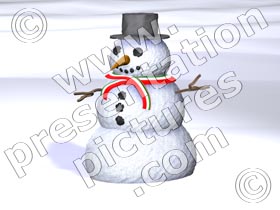 snowman - powerpoint graphics