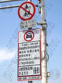 street sign in china - powerpoint graphics