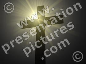 sunlight cross - powerpoint graphics