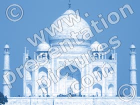 taj mahal india - powerpoint graphics