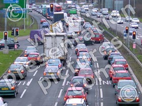 traffic queue - powerpoint graphics