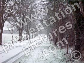 winter lane - powerpoint graphics